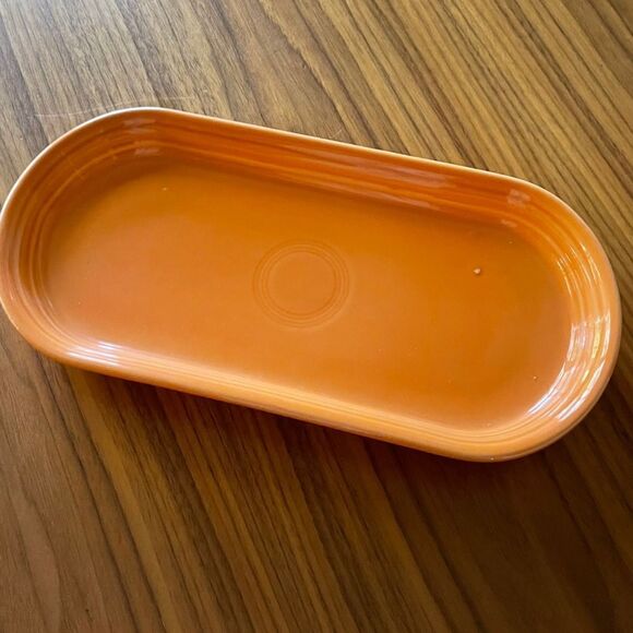 Fiestaware Bread Tray: Orange - Picture 1 of 3